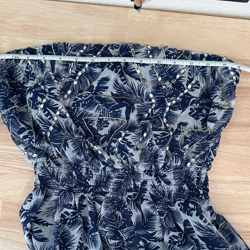 River Island Floral Strapless High-Low Dress - Picture 13 of 14